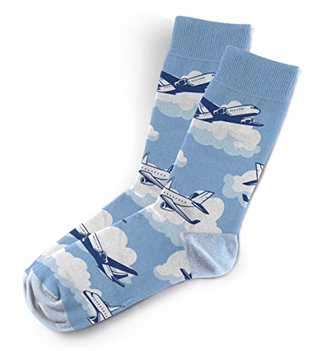 Sillies Airplanes Socks - Funny Novelty Unisex Sock Set