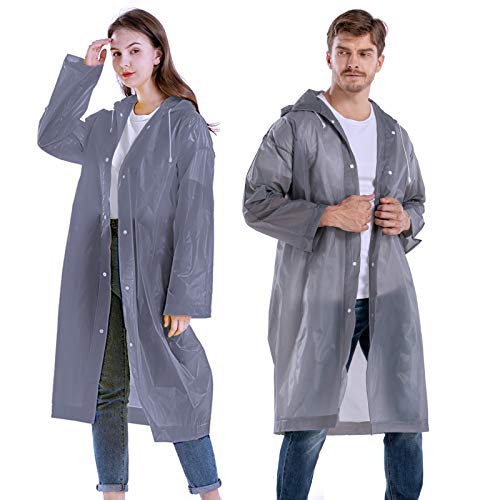 CeroPro Reusable Rain Coats - 2 Pack