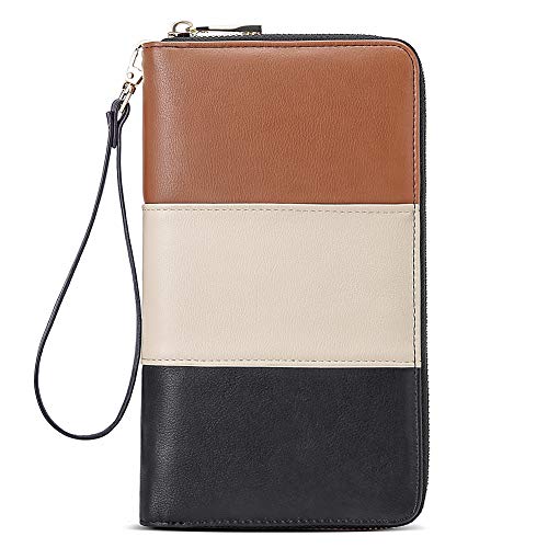 CLUCI Women Wallet Large Leather RFID Blocking