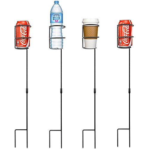 Sorbus Outdoor Drink Holder Stakes, Set of 4
