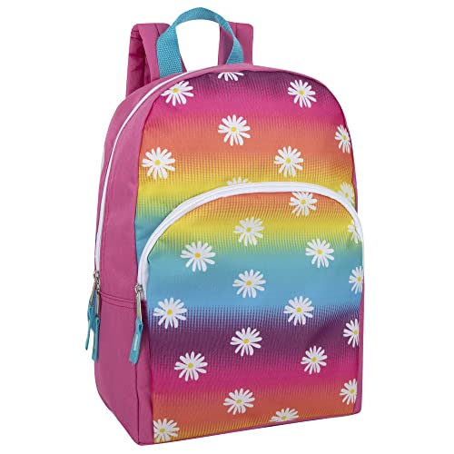 Trail maker Backpack for Boys Girls - Dancing Rainbow Daisies