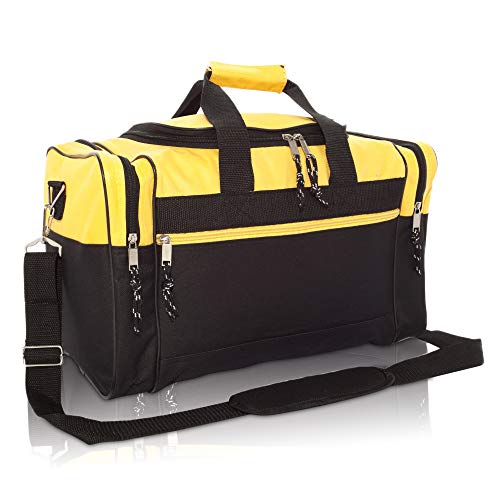 Black and Gold Gym Bag Large Duffle Bag