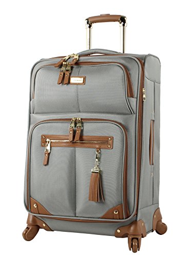 Steve Madden 24 Inch Expandable Softside Suitcase - Harlo Gray