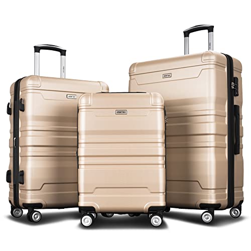 Merax 3 Piece Suitcase Set