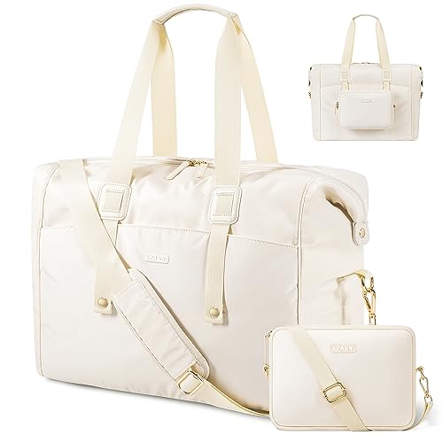 LYAUK Travel Duffel Bag with Detachable Makeup Bag&Wet Pocket