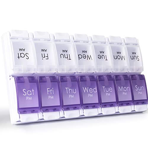 MERICARGO Am Pm Pill Organizer 7 Day