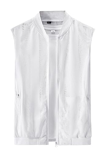 Men's Lightweight Breathable Mesh Travel Zip Vest