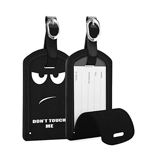 Fintie Leather Luggage Tags with Privacy Cover