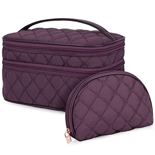 NUBILY Makeup Bag Portable Cosmetic Travel Bag with Handle