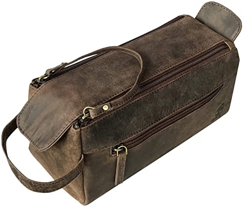 Buffalo Leather Toiletry Bag