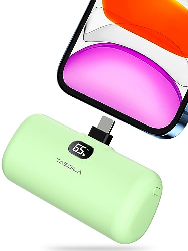 Taegila Portable Charger iPhone 5000mAh with Built-in Cable