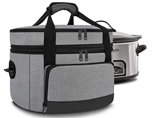 2-Layer Slow Cooker Carrier for Traveling