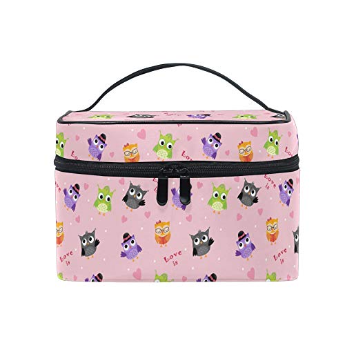 Owl Makeup Bag for Travel - Cute and Spacious Organizer