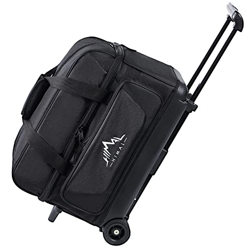 GoHimal Double Roller Bowling Bag with Shoe Compartment
