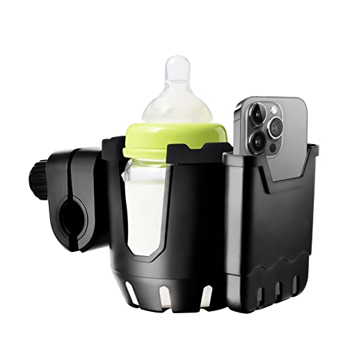 OFFWEGO Universal Stroller Cup Holder with Phone Holder