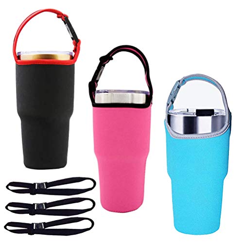 Tumbler Carrier Holder Pouch with Shoulder Strap