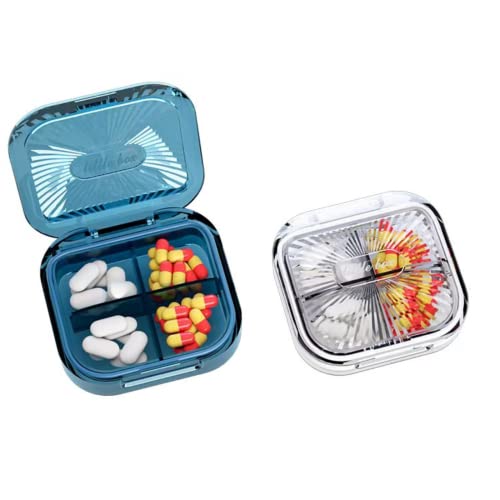 Travel Pill Organizer with 4 Compartments