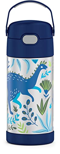 THERMOS FUNTAINER 12 oz Stainless Steel Vacuum Insulated Kids Straw Bottle
