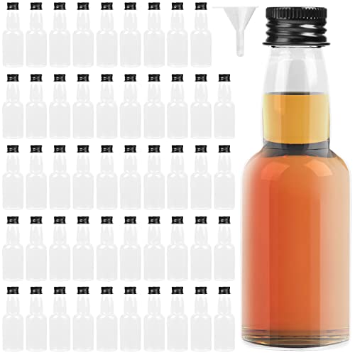 Pack of 50 Mini Liquor Bottles Bulk for Any Spirit Any Time