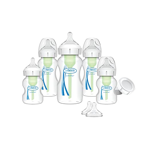 Dr. Brown's Wide-Neck Baby Bottle Newborn Feeding Set