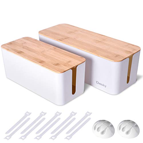 Large Cable Management Box - Cord Organizer Box