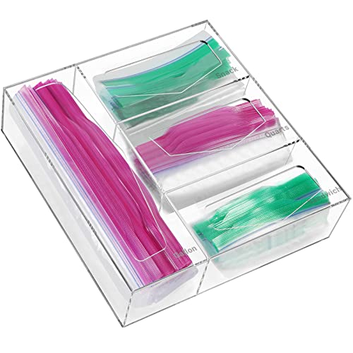 Acrylic Food Bag Storage Organizer