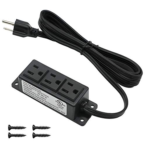 Mountable Power Strip with 3 AC Outlets