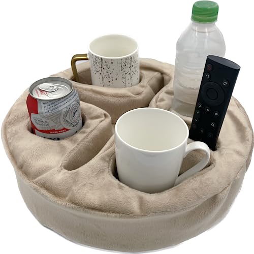 Cup Holder Pillow with Sofa Organizer