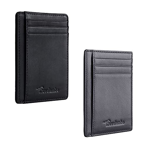 Travelambo Minimalist Leather Slim Wallet