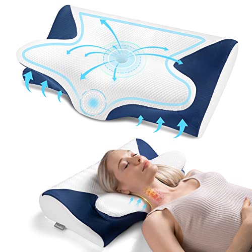 Memory Foam Neck Support Pillow for Neck and Shoulder Pain Relief