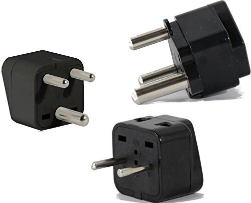 India Travel Adapter Plug - Pack of 3