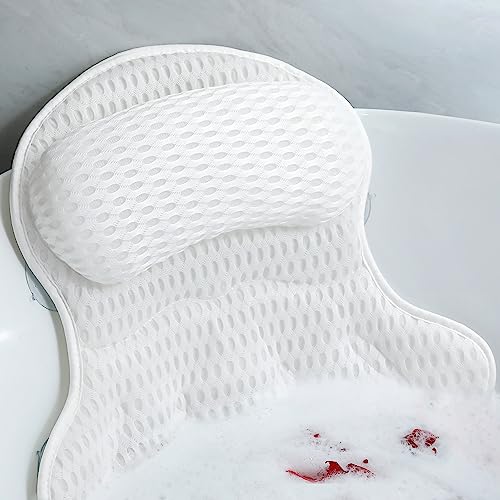 Luxury Bathtub Pillow with Excellent Neck and Back Support