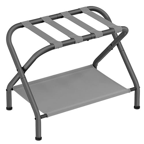 SONGMICS Luggage Rack with Storage Shelf