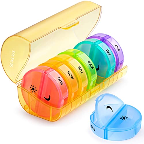 Sukuos Weekly Pill Organizer