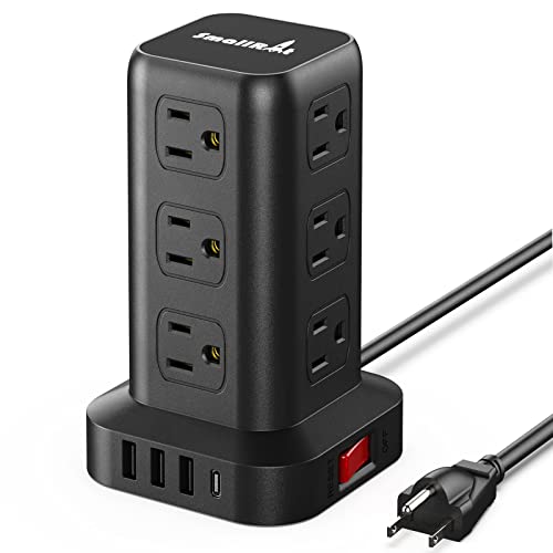 Extension Cord with Multiple Outlets, Surge Protector Power Strip Tower