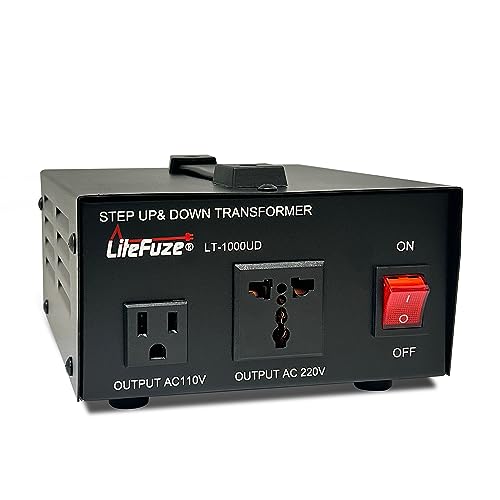LiteFuze 1000 Watt Voltage Converter Transformer