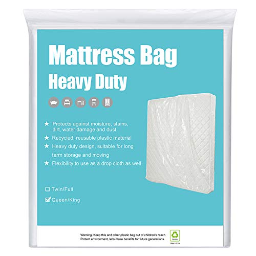 HOMEIDEAS Mattress Bag (Queen/King) - Heavy Duty & Tear Resistant