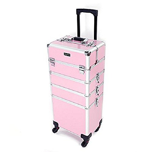 mefeir 4 in 1 Rolling Makeup Train Case