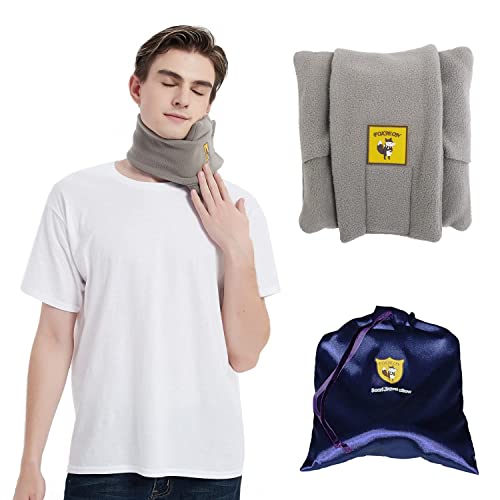 FOXSEON Travel Pillow with Scarf