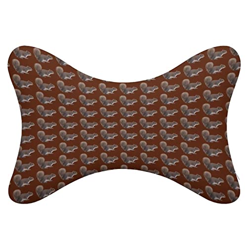 Brown Squirrel Car Neck Pillow