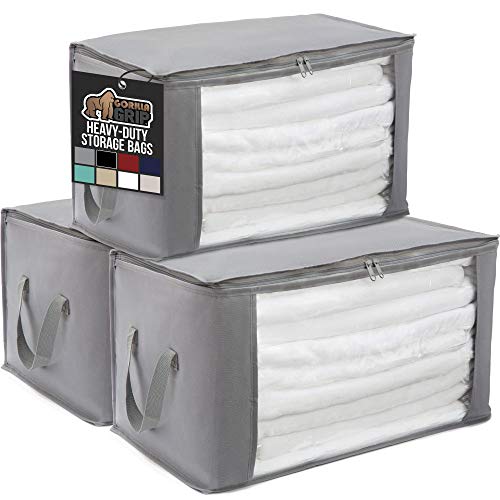 Gorilla Grip Large Capacity Clothes Storage Bag Organizer Gorilla Grip Large Capacity Clothes Storage Bag Organizer