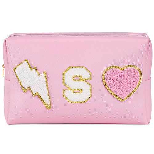 Chic and Functional Personalized Preppy Makeup Bag