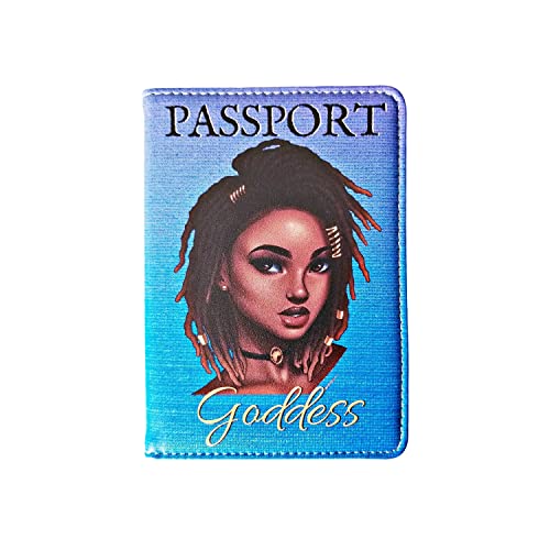 Ocean Blue African American Passport Cover by Reflections By Zana