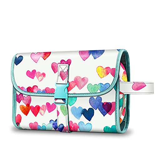 Fintie Travel Toiletry Bag - Raining Hearts