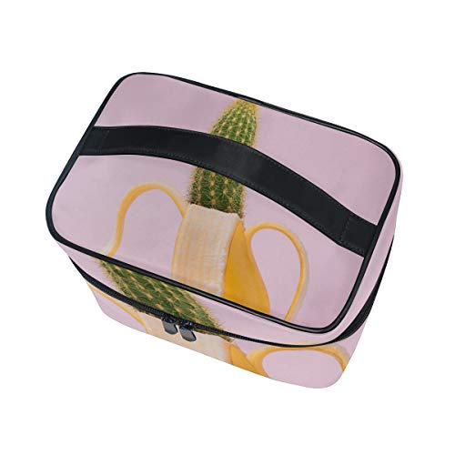 Artistic Bright Banana Cosmetic Toilet Bag for Travel
