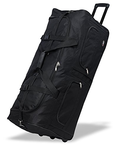 Black Rolling Duffel Bag