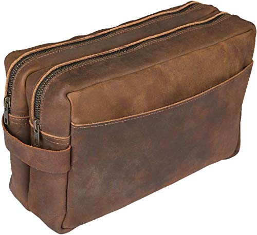 RAJRANG BRINGING RAJASTHAN TO YOU Leather Toiletry Bag