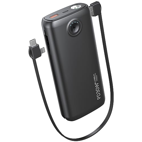 Portable Charger with Built in Cable