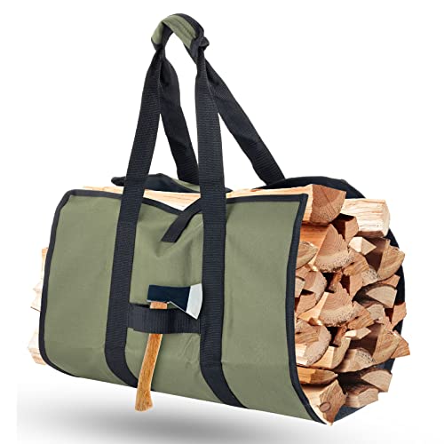 BYERNAUTO Large Canvas Firewood Carrier