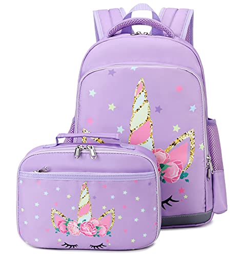 JIANYA Girls Backpack with Lunch Box